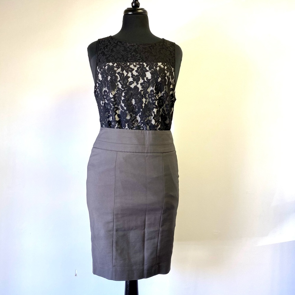 Karen Kane lace overlay sleeveless blouse